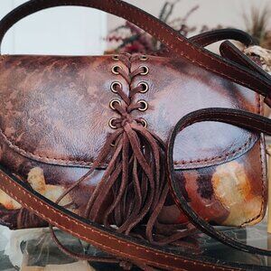 Patricia Nash Italian Leather Crossbody Handbag Clutch collection (limited )